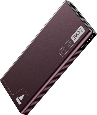 boAt 10000 mAh 22.5 W Power Bank(Burgundy, Lithium Polymer, Quick Charge 3.0 for Mobile)