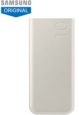 Samsung 10000 mAh 25 W Power Bank(Beige, Lithium-ion, Fast Charging for Mobile)