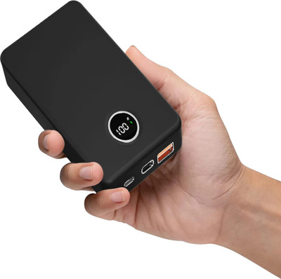 Unix 10000 mAh 15 W Wired & Wireless Nano Pocket Size Power Bank(Black, Lithium Polymer, Fast Charging for Mobile, Earbuds, Smartwatch)