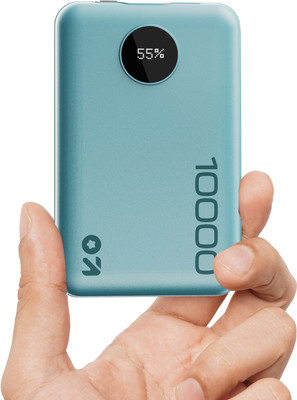 GOBOULT 10000 mAh 22.5 W Power Bank(Powder Blue, Lithium Polymer, Fast Charging for Earbuds, Mobile, Smartwatch, Speaker, Tablet, Trimmer)