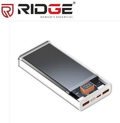 Ridge 20000 mAh 22.5 W Power Bank(Grey, Lithium Polymer, Fast Charging for Laptop, Mobile)