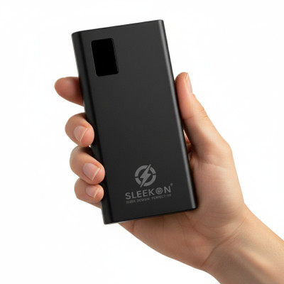 SLEEKON 10000 mAh 40 W With MagSafe Pocket Size Power Bank(Black, Lithium Polymer, Quick Charge 3.0 for Mobile)