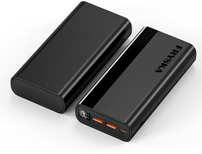 FRYSKA 30000 mAh Power Bank(Black, Lithium Polymer, for Mobile)