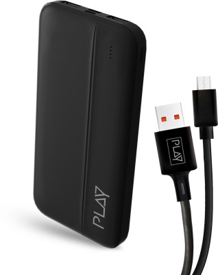 PLAY 10000 mAh 12 W Power Bank(Black, Lithium Polymer, Fast Charging for Laptop, Mobile)