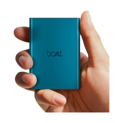 boAt 20000 mAh 22.5 W Compact Pocket Size Power Bank(Steel Blue, Lithium Polymer, Fast Charging, Quick Charge 3.0, Power Delivery 3.0 for Laptop, Mobile, Tablet, Speaker)