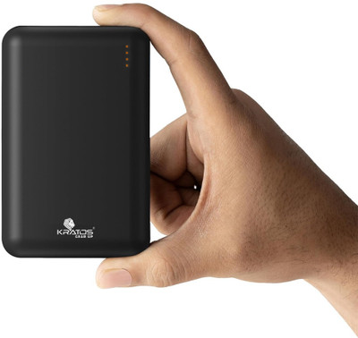 Kratos 10000 mAh 22.5 W Slim Pocket Size Power Bank(Black, Lithium Polymer, Fast Charging for Earbuds, Mobile, Smartwatch, Tablet, Trimmer, Smartband)