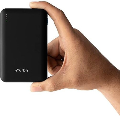 URBN 20000 mAh 22.5 W Nano Pocket Size Power Bank(Black, Lithium Polymer, Fast Charging for Mobile, Speaker, Tablet, Speaker)