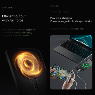 Rasta 5000 mAh 15 W Wireless Power Bank(MagSafe , Green, Lithium-ion, Fast Charging, Power Delivery 2.0 for Mobile)