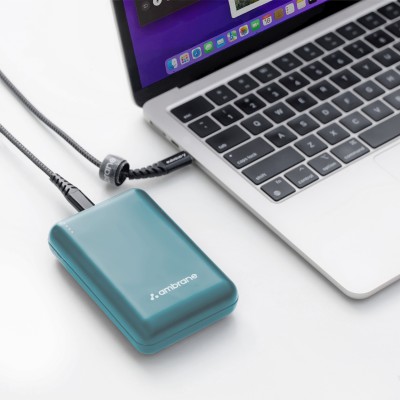 Ambrane 14400 mAh 60 W Compact Pocket Size Power Bank(Green, Lithium-ion, Power Delivery 3.0, Fast Charging for Mobile, Laptop)