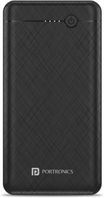 Portronics 20000 mAh 15 W Power Bank(Black, Lithium Polymer, Fast Charging for Mobile)