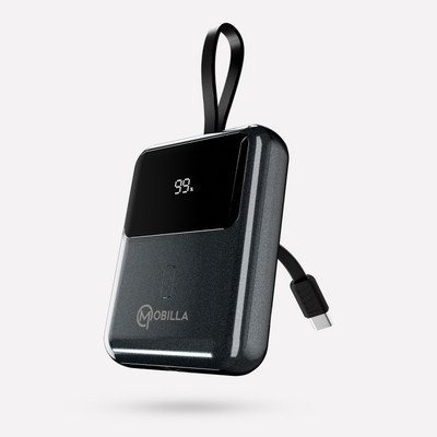 Mobilla 10000 mAh 22.5 W Ultra Compact Pocket Size Power Bank(Black, Lithium-ion, Power Delivery 3.0, Quick Charge 3.0 for Mobile, Earbuds, Smartwatch, Smartband, Speaker)