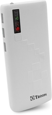 TP TROOPS 12000 mAh Power Bank(White, Lithium Polymer, Fast Charging for Mobile)
