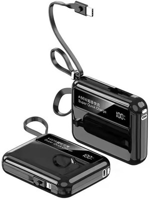 FAHIG 10000 mAh 22.5 W Compact Pocket Size Power Bank(Black, Lithium-ion, Fast Charging, Power Delivery 2.0, Quick Charge 2.0 for Earbuds, Mobile, Smartwatch, Tablet)