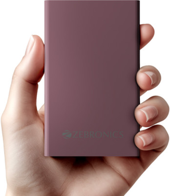 ZEBRONICS 10000 mAh 22.5 W Nano Power Bank(Raspberry, Lithium Polymer, Fast Charging, Quick Charge 3.0 for Mobile, Tablet)