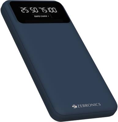 ZEBRONICS 10000 mAh Power Bank (20 W, Fast Charging)