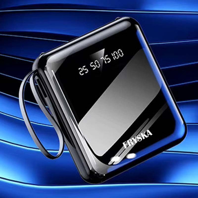 FRYSKA 10000 mAh 11 W Mini Pocket Size Power Bank(Black, Lithium-ion, Fast Charging for Mobile)