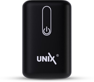 Unix 10000 mAh 35 W Compact Pocket Size Power Bank(Black, Lithium Polymer, Fast Charging for Mobile)