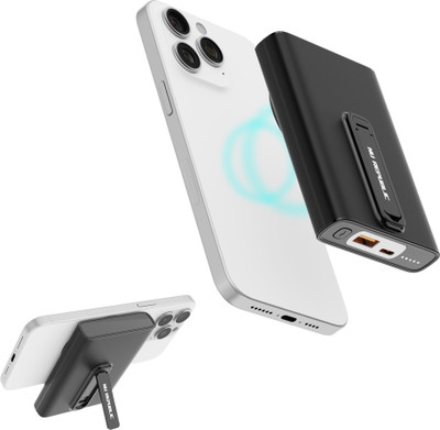 Nu Republic 10000 mAh 22.5 W Wired & Wireless With MagSafe Compact Pocket Size Power Bank(Black, Lithium Polymer, Fast Charging for Mobile, Smartwatch, Earbuds)