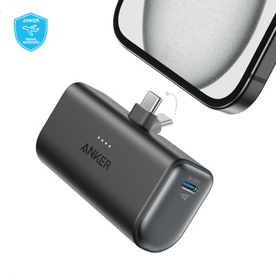Anker 5000 mAh 22.5 W Wireless Nano Pocket Size Power Bank(Black, Lithium Polymer, Fast Charging for Mobile, Tablet)
