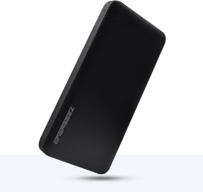 ENERGEEZ 10000 mAh 12 W Ultra Slim Pocket Size Power Bank(Black, Lithium Polymer, Fast Charging for Mobile, Tablet, Earbuds, Speaker)