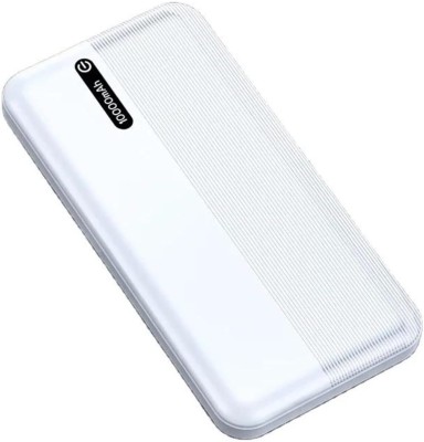 HI-TEL 10000 mAh 25 W Compact Power Bank(White, Lithium Polymer, Fast Charging for Mobile)