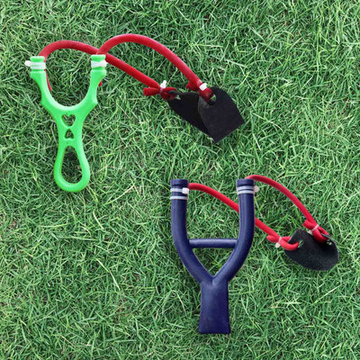 NihaRika Collections Outdoor Target Practice Gulel Set | Strong Rubber Band Slingshots | Pack of 2 Slingshot(Multicolor)