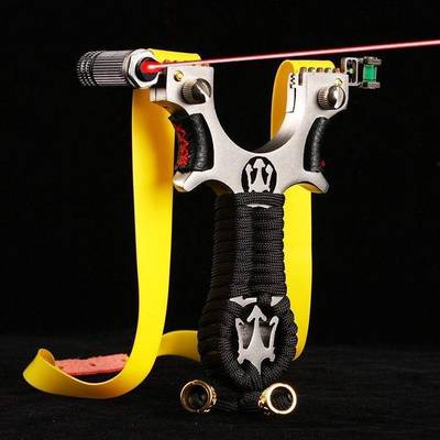 Marksman Powerful Slingshot Target Practice Competition Catapult Gulel with Laser Aiming Slingshot
