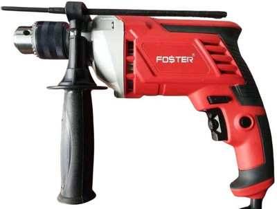 FOSTER FID-13NX Heavy Duty Impact Drill Machine| 13mm , Copper Armature | Forward/Rev FID 13NX Metal Gear Box 810W Variable Speed Pistol Grip Drill(13 mm Chuck Size)