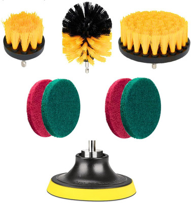 JITAHARAY Power Drill Scrubber Brush Set(8Pcs) Cordless Drill(1 mm Chuck Size)