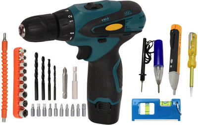 Digital Craft Cordless Drill Machine 12V,3 in1 Tester Kit,Mini Pocket Level Cordless Drill(10 mm Chuck Size)