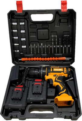 DCX MAF PRO 20V SCREW GUN MACHINE WITH 24 TOOLS CORDLESS DRILL KIT with accessories for drilling in Wall Wood,Metal and Screwdriver 10 mm Key less Chuck with 2 batteries LED torch Reversible Variable Speed Pistol Grip Drill (10 mm Chuck Size) Pistol Grip Drill (10 mm Chuck Size) Cordless Drill(10 mm