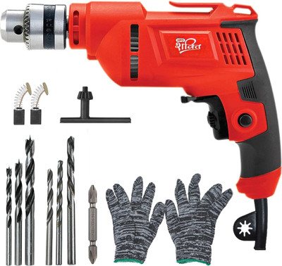 HPD Copper Electric Drill Machine Future Series - Power Tool for Home Shakti 10MM Drill 500W with Reverse/Forward & Speed Control | Heavy Duty Full Pistol Grip Drill(10 mm Chuck Size)