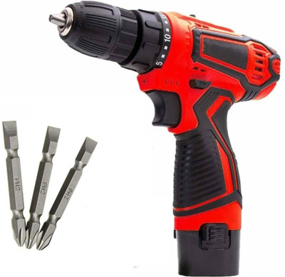 XDLB NEW 12 V CORDLESS/SCREWDRIVER WITH 2 Battries Cordless Drill (10 mm Chuck Size) Cordless screwdriver Drill Machine 12V Cordless Drill(10 mm Chuck Size)
