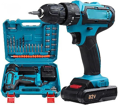 STAR PRIM Compact Electric Drill and Screwdriver Kit – Cordless & Rechargeable Rechargeable Cordless Drill Machine with Screwdriver and Bit Set Cordless Drill(10 mm Chuck Size)