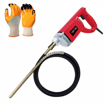RanPra CONCERETE VIBRATOR MACHINE WITH 1.5 M LEAD HEAVY DUTY WITH SAFETY GLOVES 680WATT Pistol Grip Drill(35 mm Chuck Size)