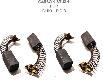 LXMI DU10/EID13 DRILL MACHINE CARBON BRUSH (SET OF 2) (4 PIECES) Angle Drill(10 mm Chuck Size)