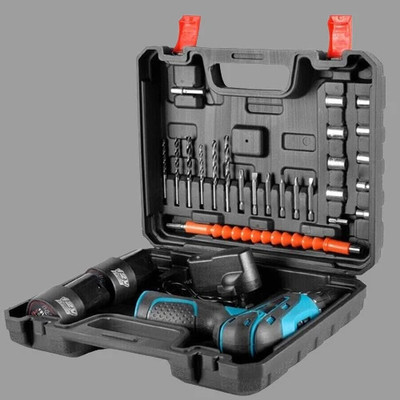 XTOOLS CD-12V Cordless Screwdriver Cum Drill Accessories tool kit Set Reversible machine set Cordless Drill(13 mm Chuck Size)
