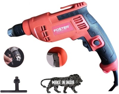 FOSTER FPD-010NX | Drill Machine for Home Use | 500W | Made in India | Copper Armature Forward/Reverse Variable speed FPD-010NX Pistol Grip Drill(10 mm Chuck Size)