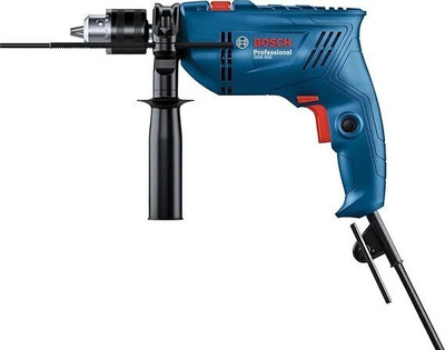 BOSCH GSB 600 Corded Electric Impact Drill, 600 W, 13 mm, 1.7 kg, 3,000 rpm Pistol Grip Drill(13 mm Chuck Size)