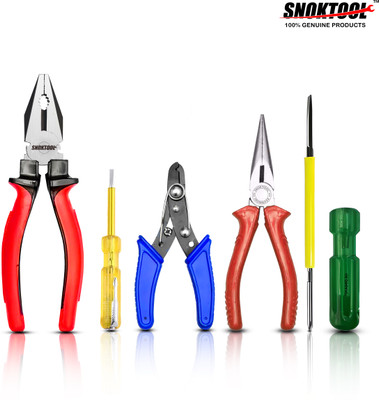 Snoktool Combo Pack of 5 Tools For Multipurpose Uses For Home & Electrical Uses Hand Tool Kit(5 Tools)