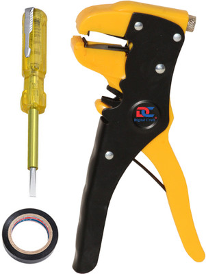 Digital Craft Automatic Wire Stripper,PVC Tape,Line Tester Hand Tool Kit(3 Tools)