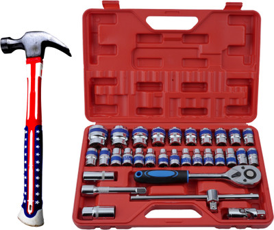 ALYRATOOLS Patriot Pro 2-Piece Mechanics Tool & Hammer Set-33.B Hand Tool Kit(2 Tools)