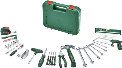 BOSCH Advanced 64-Piece Hand Tool Set Versatile, Durable, And Ergonomic Hand Tool Kit(64 Tools)