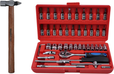 ALYRATOOLS 2-Piece Universal Hand Tool Set with Cross Peen Hammer Hand Tool Kit(2 Tools)