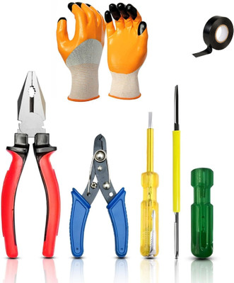 Snoktool MULTIUSE HAND TOOL SET WITH SAFETY GLOVES Hand Tool Kit(6 Tools)