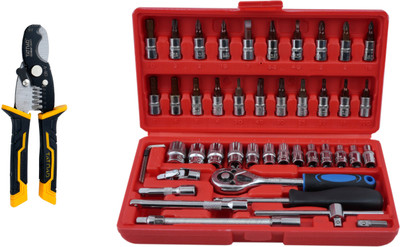 ALYRATOOLS ProMax 2-Piece Precision Socket & Wire Stripper Combo Set Hand Tool Kit(2 Tools)