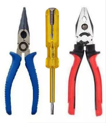 Snoktool Combination Plier With Nose Plier & Line Tester Hand Tool Kit(3 Tools)