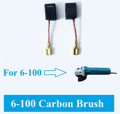 Sauran Pack of 4 Set (8 piece) Carbon Brush for GWS 6-100 Angle Grinder Power & Hand Tool Kit(4 Tools)