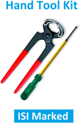 Sauran Pack of 2 ISI Marked Combination Hand Tool Set (KIT47) Hand Tool Kit(2 Tools)