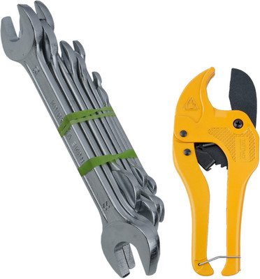 ALYRATOOLS 2-Piece Open-End Spanner Set with Heavy-Duty Pipe Cutter Hand Tool Kit(2 Tools)